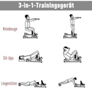 Bild 4 von HOMCOM Sissy Squat Kniebeugentrainer Beintrainer Bauch-Gesäß-Trainer