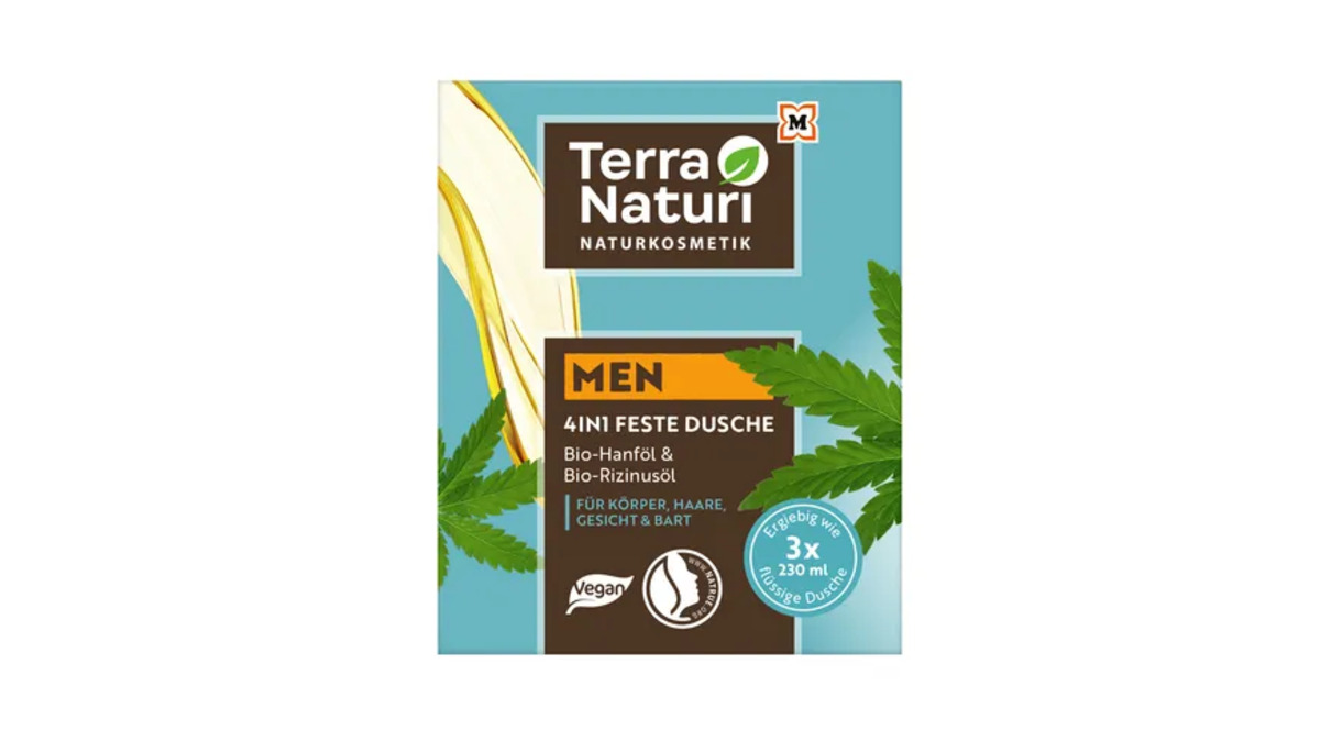 Bild 1 von Terra Naturi Men 4in1 Dusche mit Bio-Hanföl & Rizinusöl
