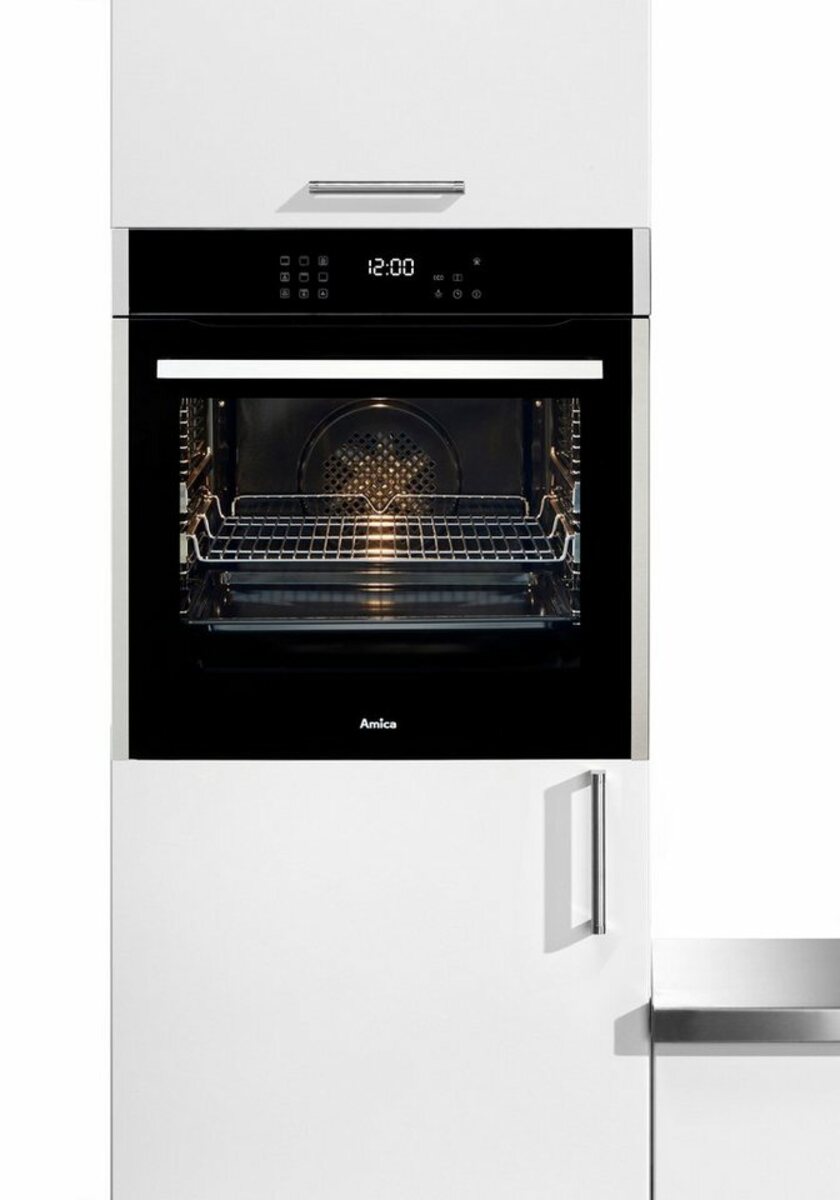 Bild 1 von Amica Einbaubackofen EBX 944 700 E, mit 2-fach-Teleskopauszug, Steam Clean