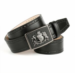 Anthoni Crown Ledergürtel in schwarz für Jeans