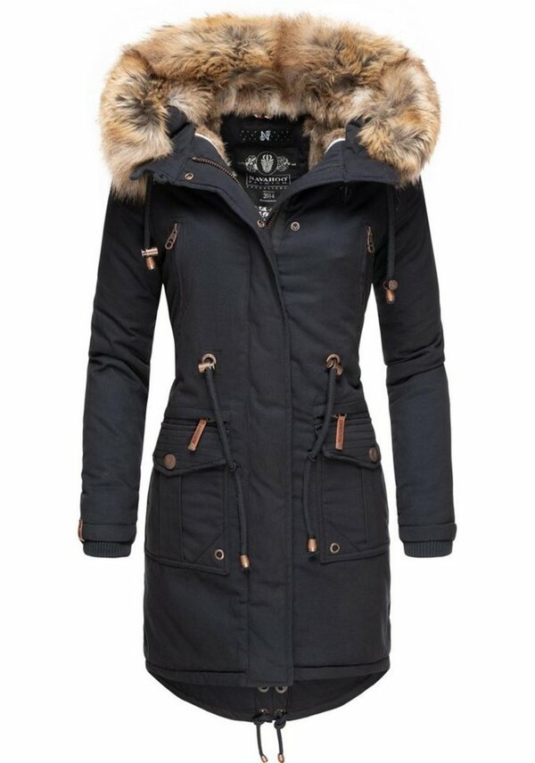 Bild 1 von Navahoo Wintermantel Rosinchen stylischer Damen Winter Baumwollparka mit Kunstfell