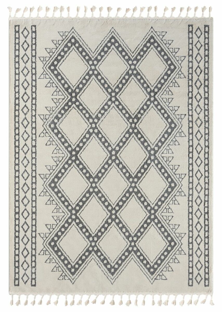 Bild 1 von Teppich Moroccan Joy, 190 cm x 240 cm, Farbe weiß, rechteckig, Florhöhe 19mm