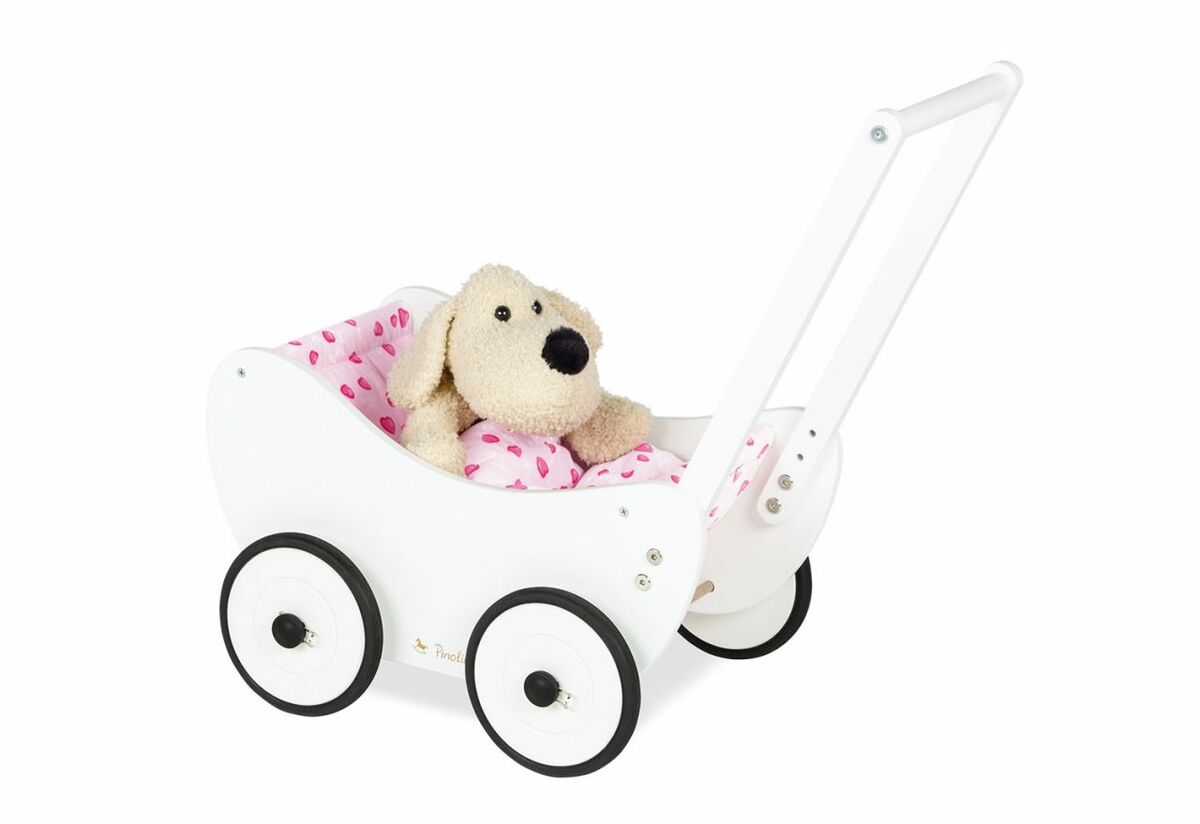 Bild 1 von Pinolino Puppenwagen Trixi komplett, weiß, 2-tlg. (mit FSC)