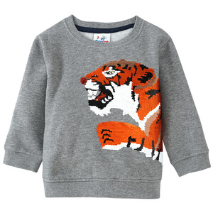 Jungen Sweatshirt mit Wendepailletten