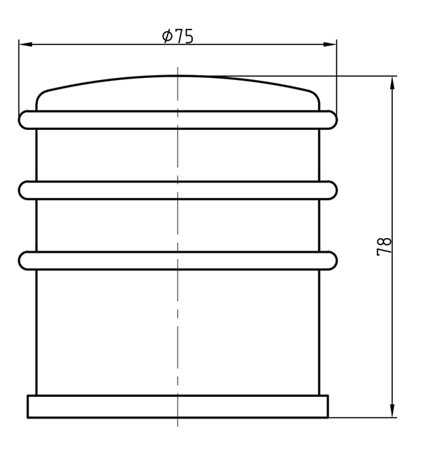 Bild 3 von BASI - Boden-Türstopper - BTS 21 - Edelstahl