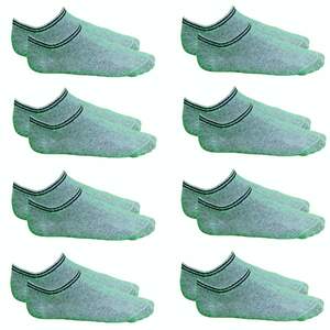 Zecond Zkin 8 Paar Sneaker Socken Gr. 32 - 38 grau Sommersocken Füßlinge aus Baumwolle