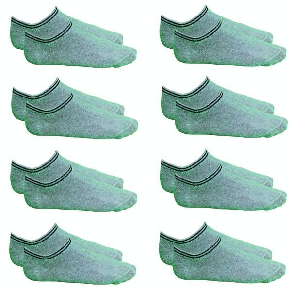 Bild 1 von Zecond Zkin 8 Paar Sneaker Socken Gr. 32 - 38 grau Sommersocken Füßlinge aus Baumwolle