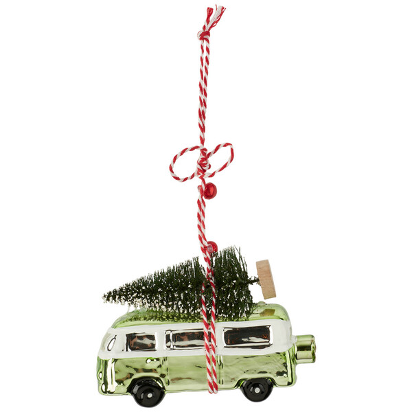 Bild 1 von Baumschmuck Kleinbus mit Tannenbaum