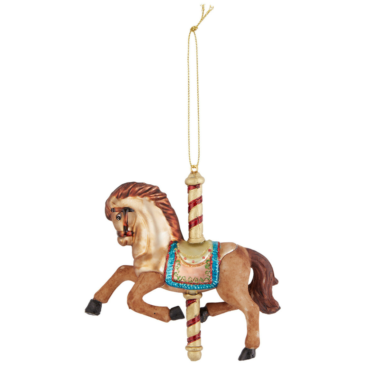 Bild 1 von Baumschmuck Karussellpferd mit Glitzer