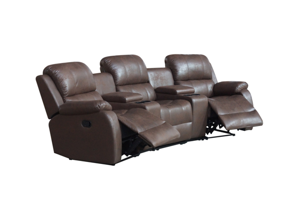 Bild 4 von Happy Home Home-Cinema 3-Sitzer Polstergarnitur braun