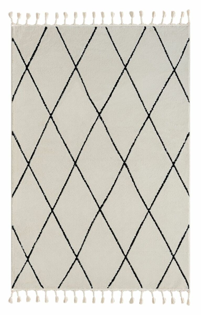 Bild 1 von Teppich Moroccan Symphony, 140 cm x 200 cm, Farbe weiß, rechteckig, Florhöhe 19mm