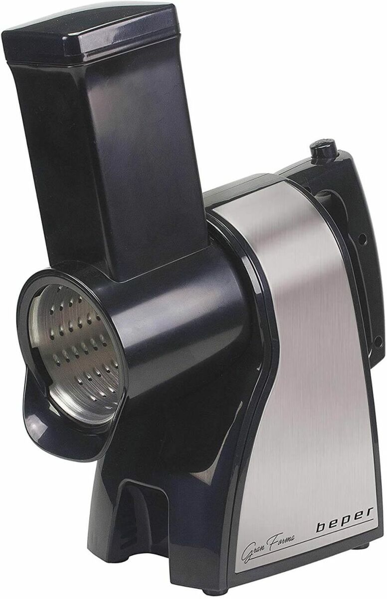 Bild 1 von BEPER BP.400 elektrischer Gemüsehobel aus Stahl mit 3 Aufsätzen, Julienne Scheiben & Reibe