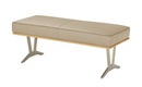 Bild 1 von KOINOR Hockerbank  Leder Sqare beige Maße (cm): B: 104 H: 49 T: 49 Bänke