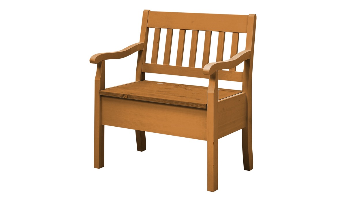 Bild 1 von maison bleue Sitzbank mit Stauraum  massiv Bendix braun Maße (cm): B: 82,7 H: 93 T: 58 Bänke