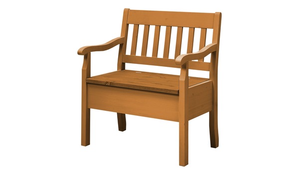 Bild 1 von maison bleue Sitzbank mit Stauraum  massiv Bendix braun Maße (cm): B: 82,7 H: 93 T: 58 Bänke