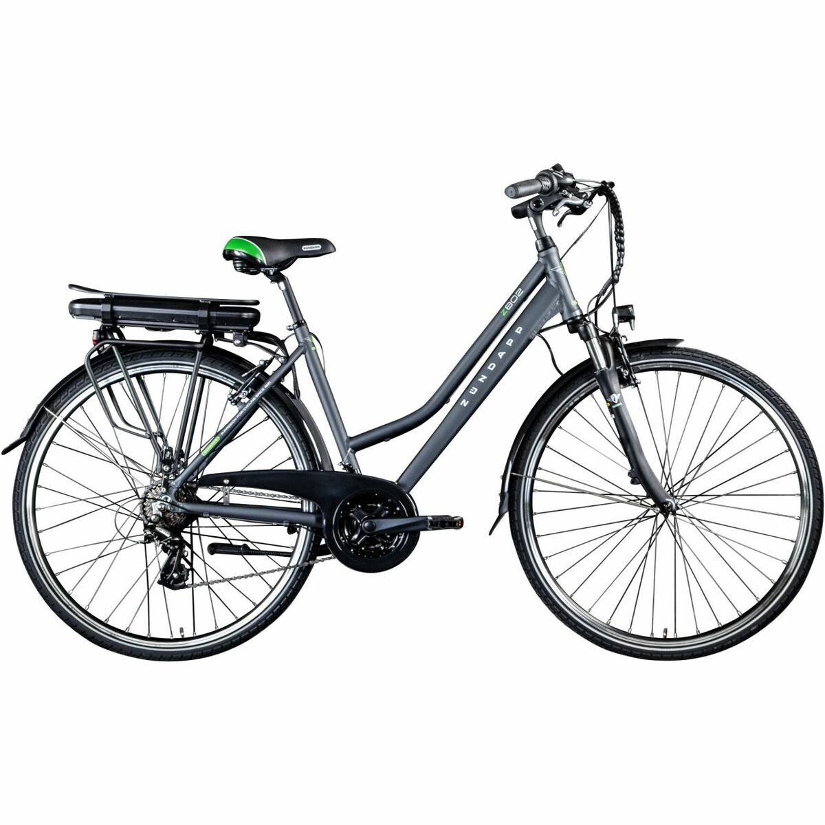 Bild 1 von Zündapp Z802 E Bike Trekkingrad Damen ab 155 cm mit Nabenmotor Pedelec Trekking Fahrrad mit 21 Gang