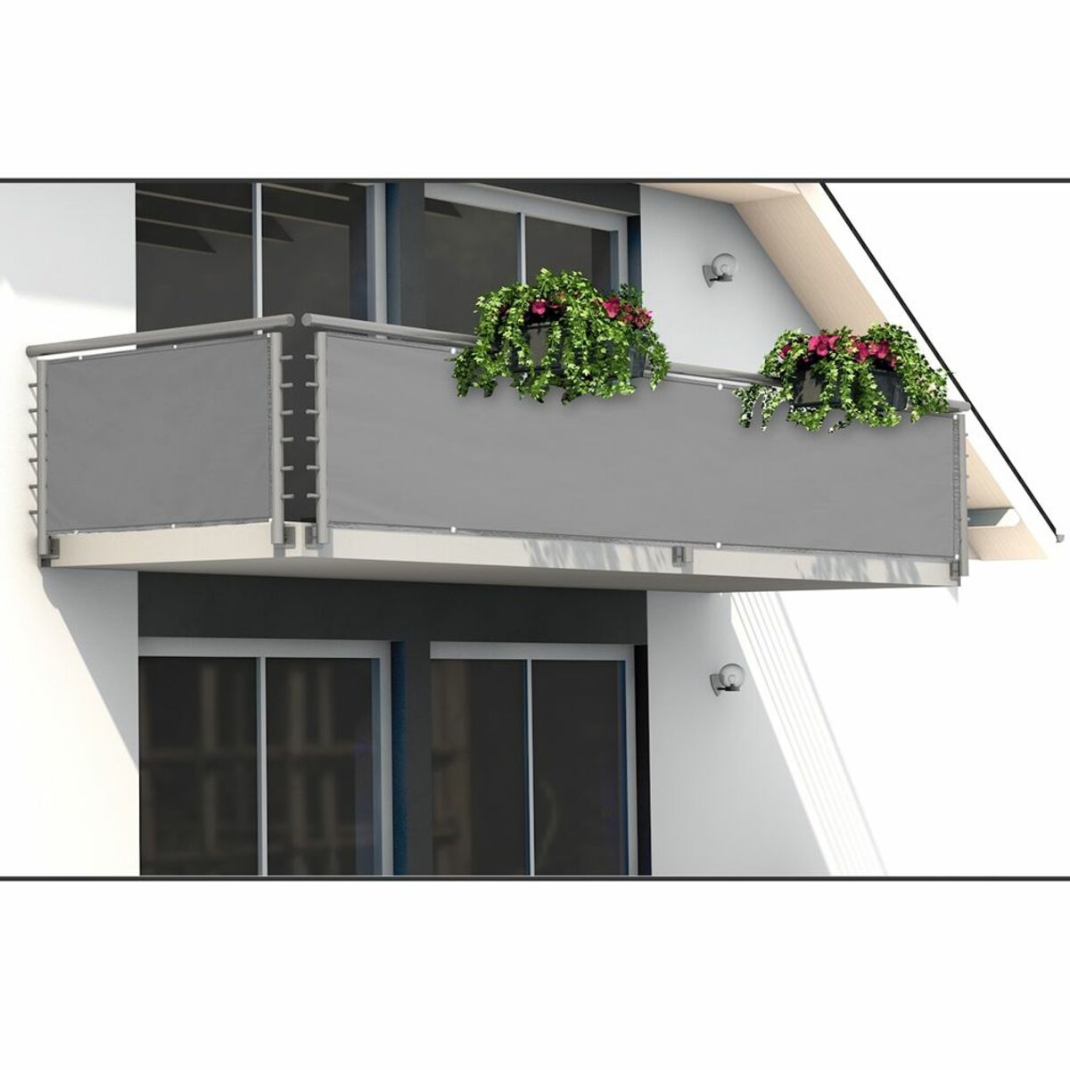 Detex® Sichtschutz für Balkon Betonoptik 5m von Norma für 30,99 € ansehen!