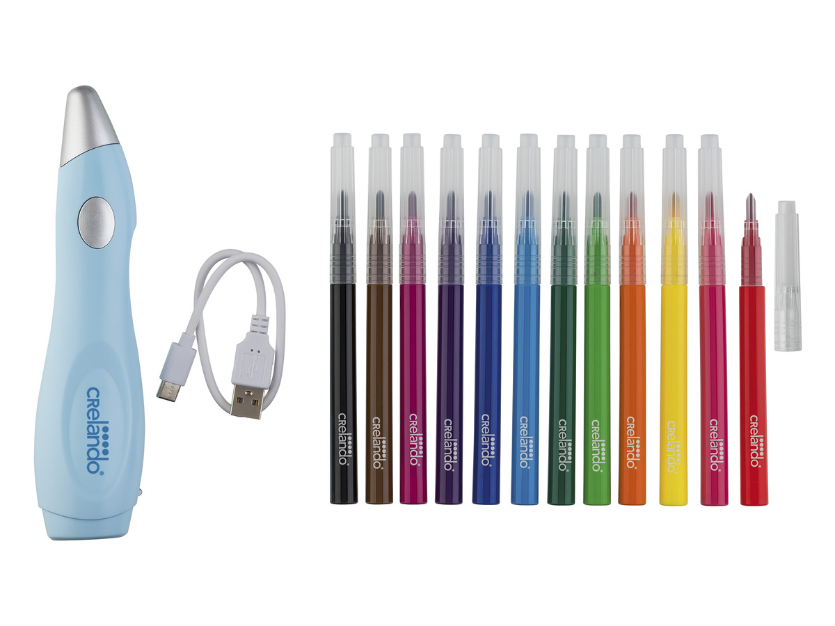 crelando® AirbrushStarterset, 19teilig von Lidl ansehen!