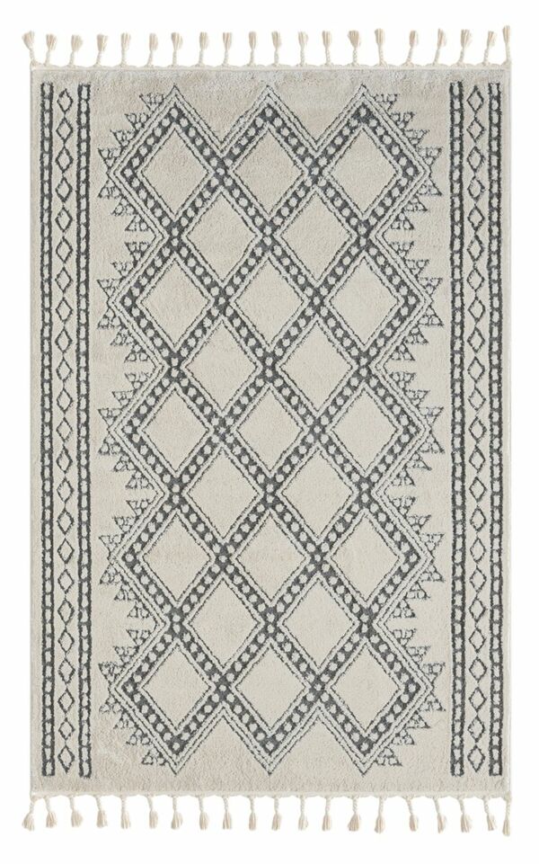 Bild 1 von Teppich Moroccan Joy, 140 cm x 200 cm, Farbe weiß, rechteckig, Florhöhe 19mm
