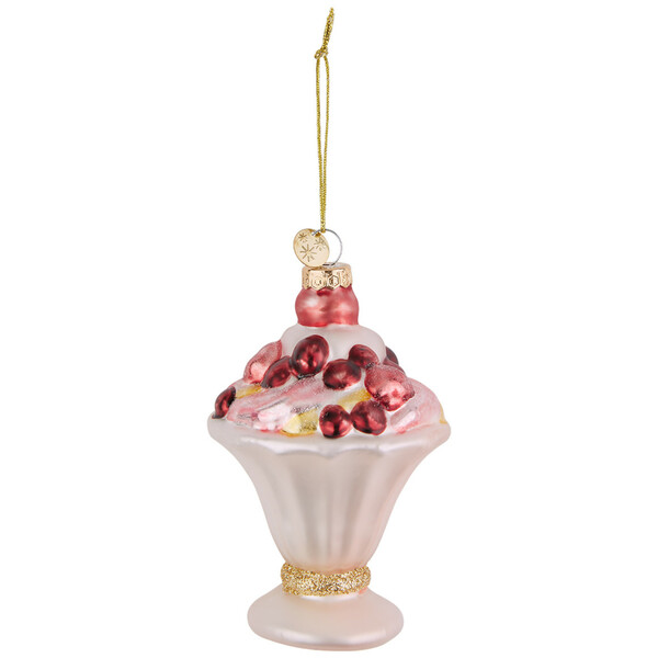 Bild 1 von Baumschmuck Eisbecher mit Glitzer