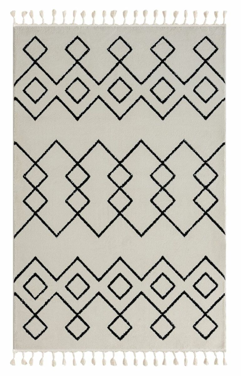 Bild 1 von Teppich Moroccan Heaven, 160 cm x 230 cm, Farbe weiß, rechteckig, Florhöhe 19mm