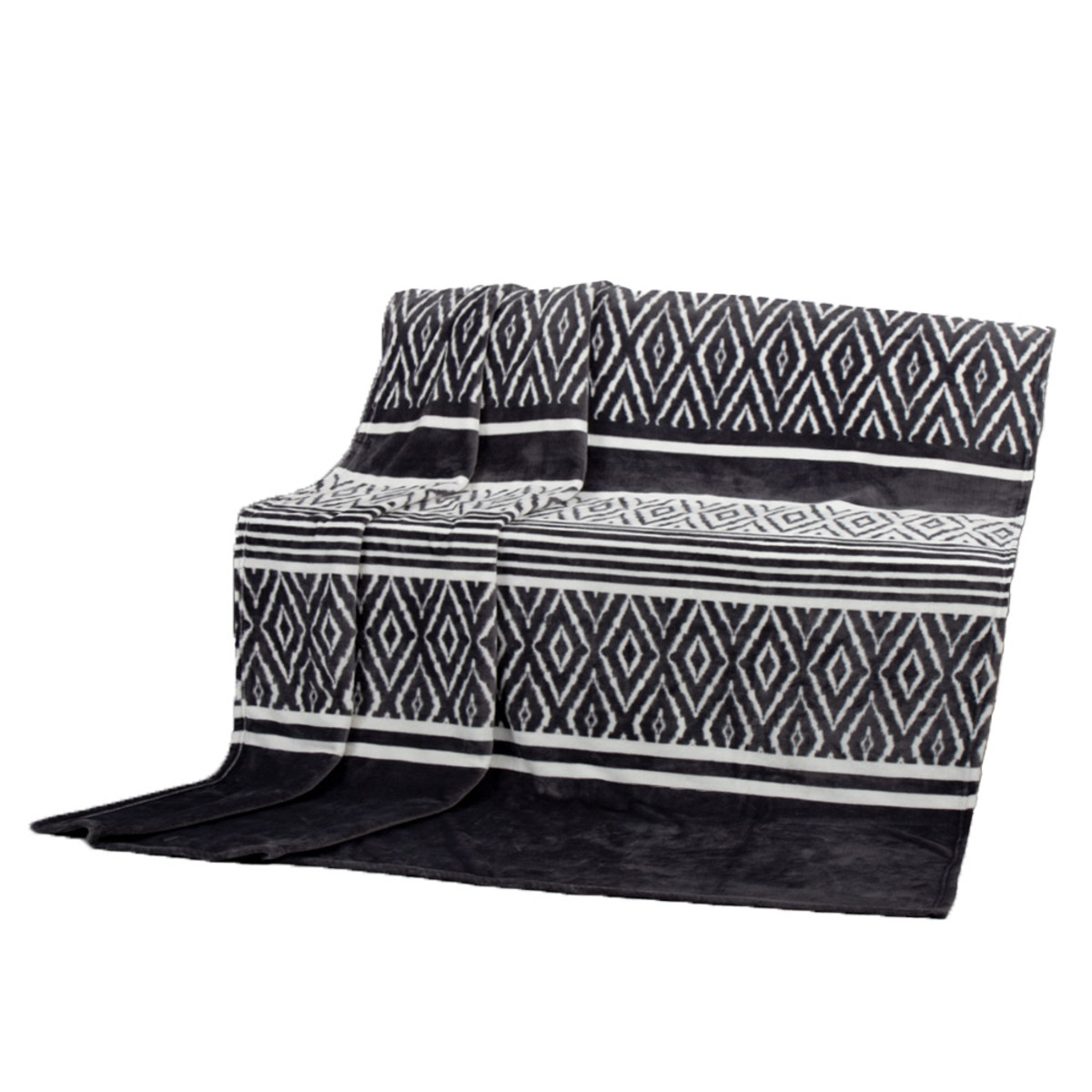 Bild 1 von Dreamtex Kaschmirtouch-Decke, ca. 150 x 200 cm - Ornament Rauten