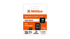 Müller Micro SDHC Card CL10 / 16GB