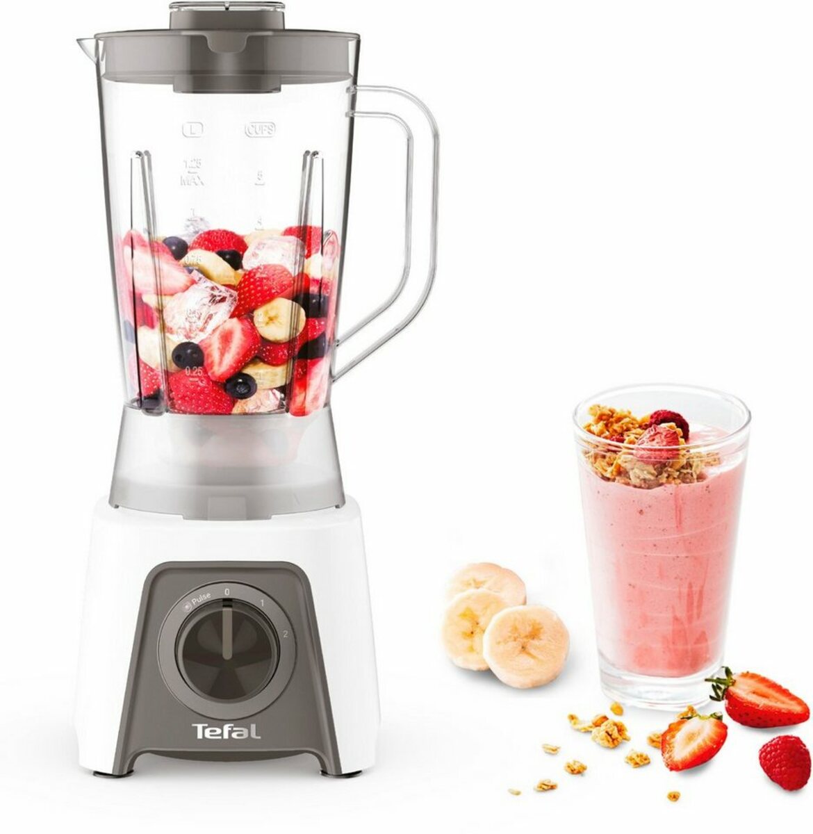 Bild 1 von Tefal Standmixer BL2C01 Blendeo, 450 W, 1,5 Liter, 2 Geschwindigkeiten + Pulse-Funktion, Duraforce Klingen