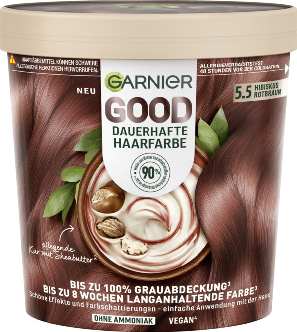Bild 1 von Garnier GOOD dauerhafte Haarfarbe 5.5 Hibiskus Rotbraun