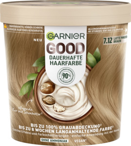 Garnier GOOD dauerhafte Haarfarbe 7.12 Latte Macchiato Braun