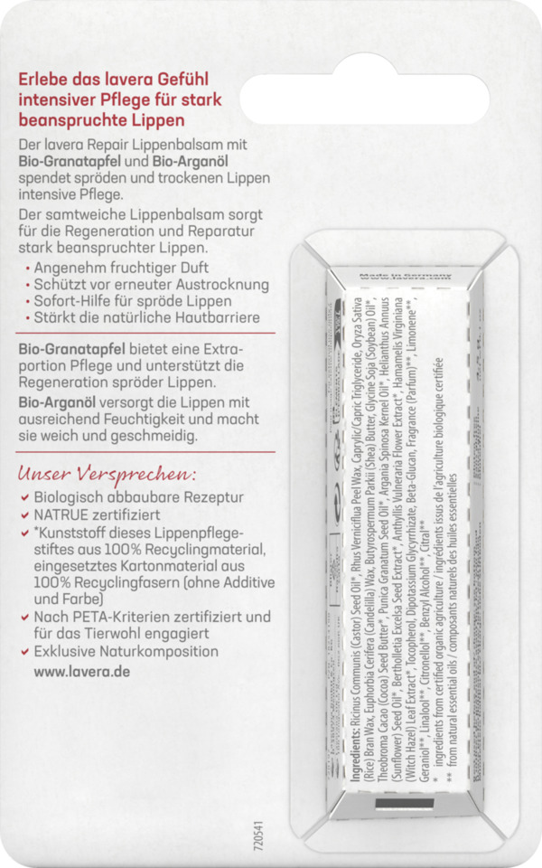 Bild 2 von lavera Repair Lippenbalsam