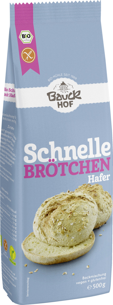 Bild 1 von Bauckhof Bio Schnelle Brötchen Hafer