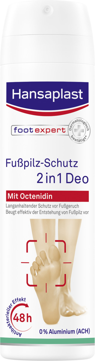Bild 1 von Hansaplast Fusspilz-Schutz 2 in 1 Deo