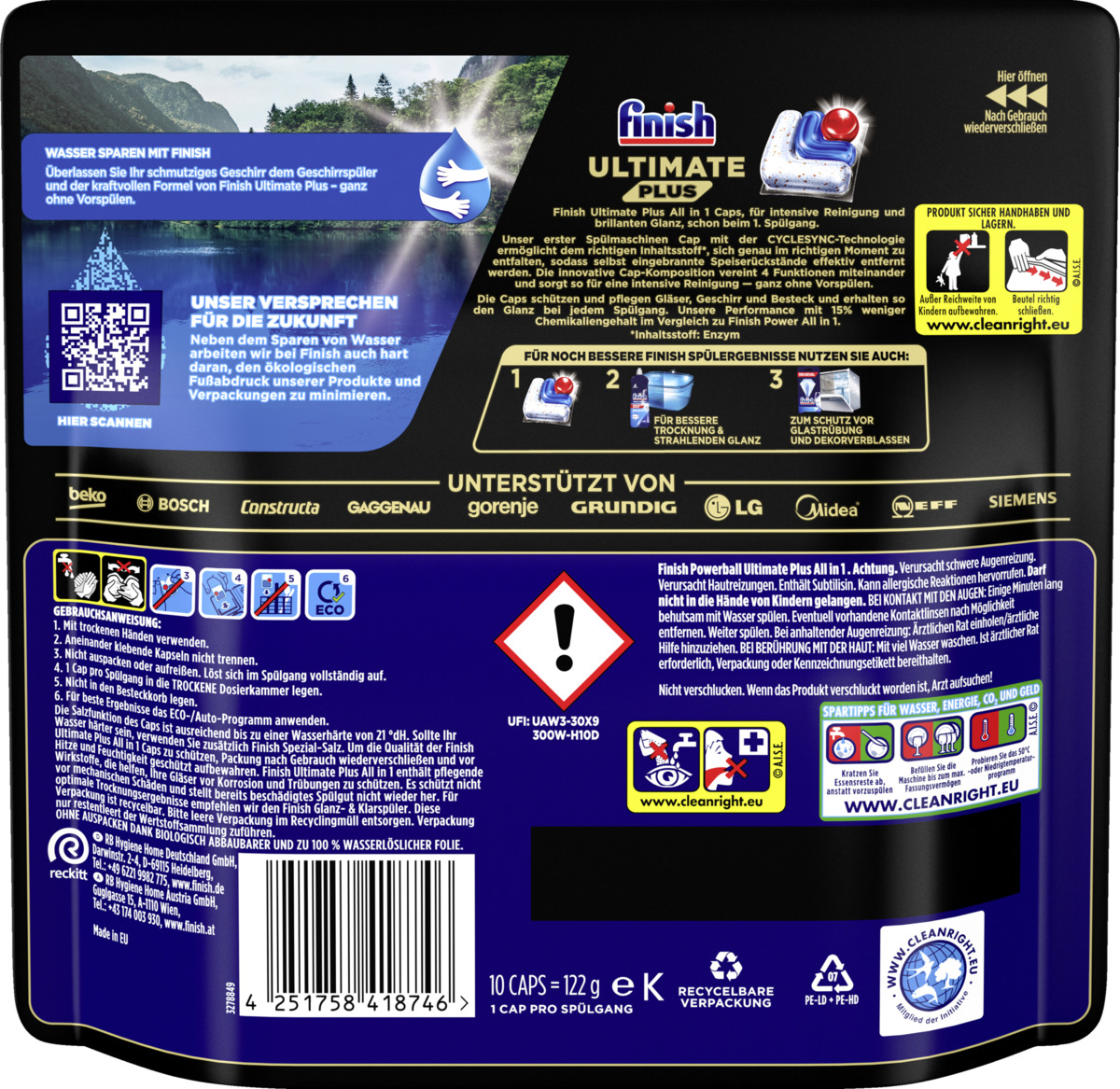 Bild 2 von Finish Ultimate Plus All-in-1 Regular