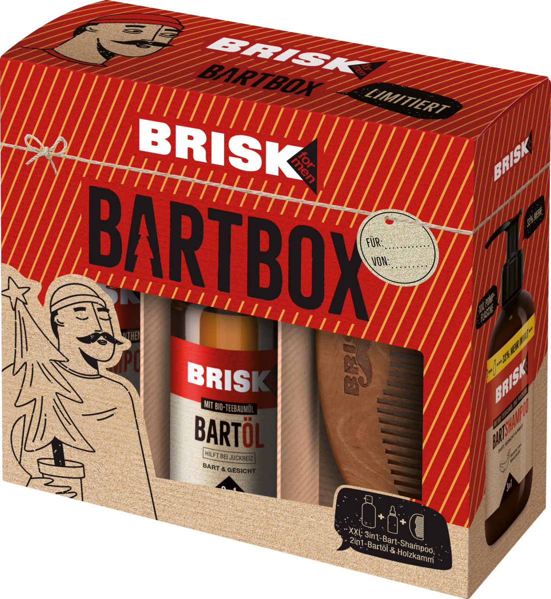 Bild 1 von Brisk for Men Bart Geschenkset