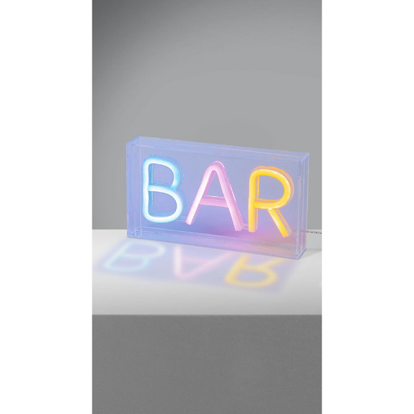 Bild 1 von LED-Neon Schriftzug 'Bar' Kunststoff USBA-Stecker mit Schalter 23 x 12,7 x 4 cm