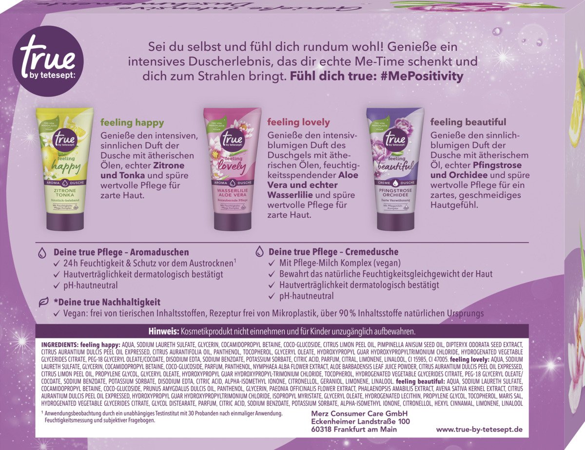 Bild 2 von true by tetesept Genieße intensive Duschmomente Geschenkset