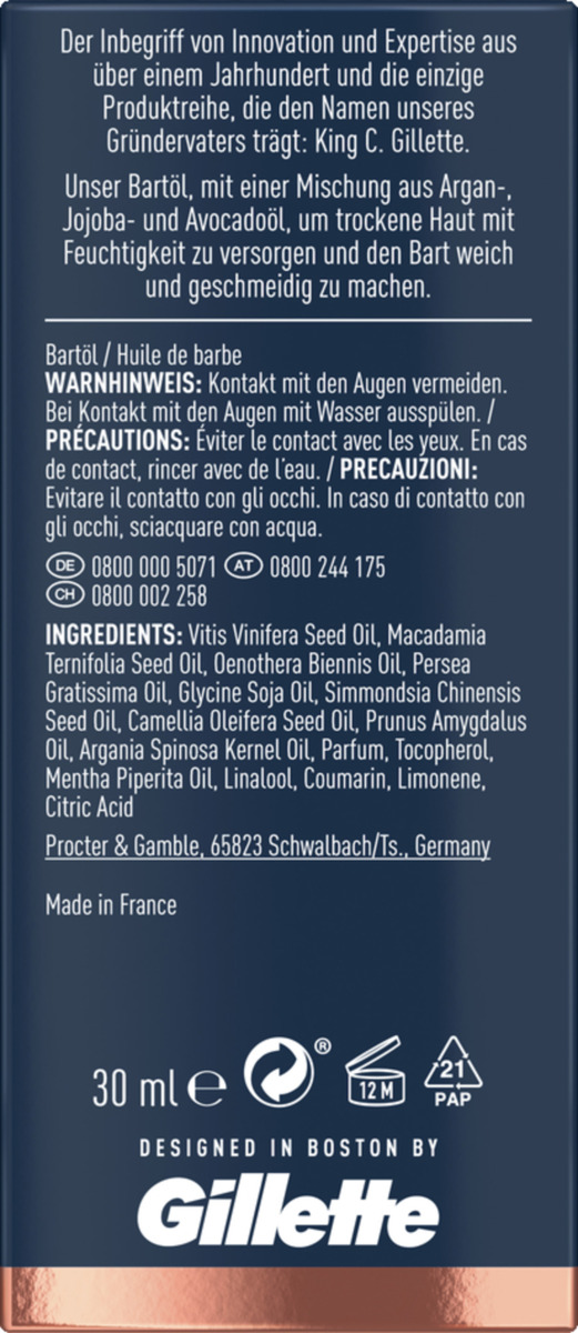 Bild 2 von King C. Gillette Bartöl