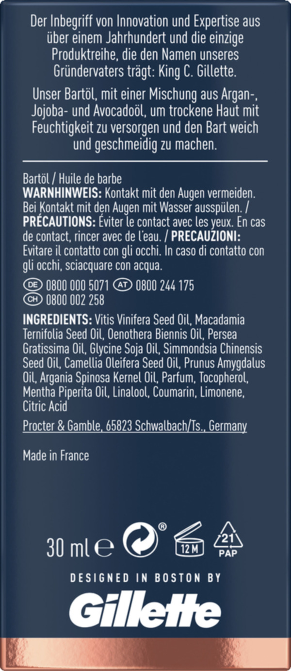Bild 2 von King C. Gillette Bartöl