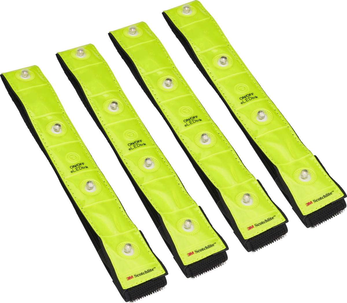 Bild 2 von IDEENWELT 4er Set LED-Reflektorbänder