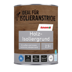 toomEigenmarken - 
            Holz Isoliergrund weiß 2500 ml
