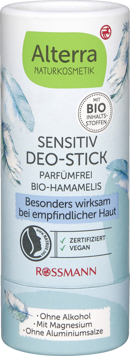 Bild 1 von Alterra NATURKOSMETIK Sensitiv Deo-Stick Bio-Hamamelis