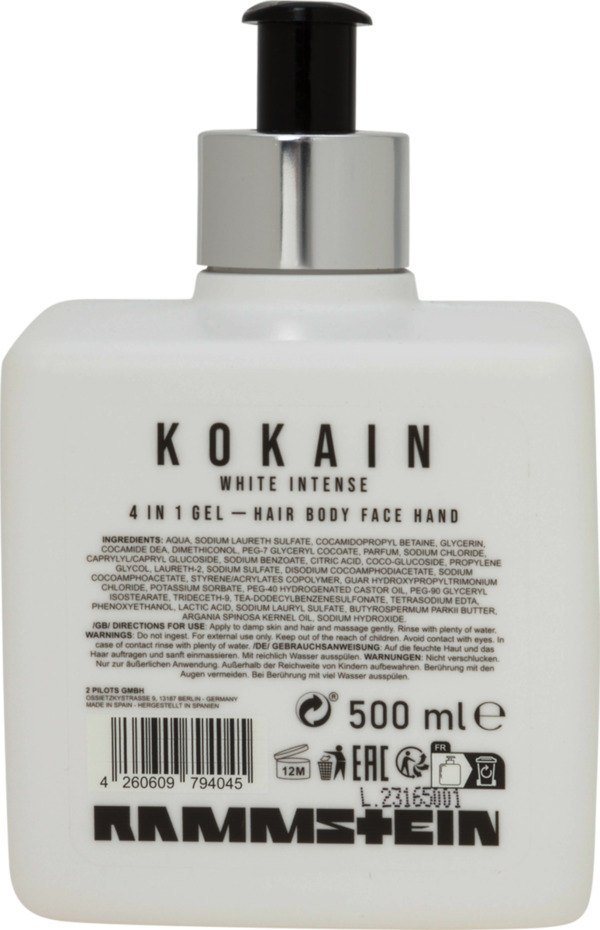 Bild 2 von Rammstein Kokain White Intense 4in1 Shower Gel
