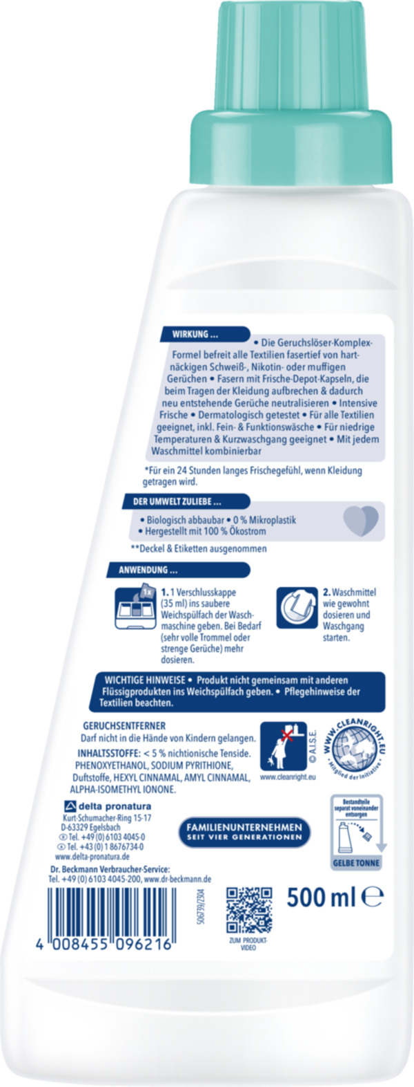 Bild 2 von Dr. Beckmann Geruchsentferner Wäschespüler Flüssig