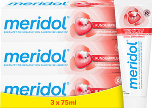 meridol Multipack Zahnpasta Rundumpflege empfindliches Zahnfleisch & Zähne
