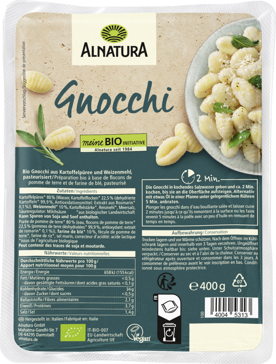 Bild 1 von Alnatura Bio Gnocchi