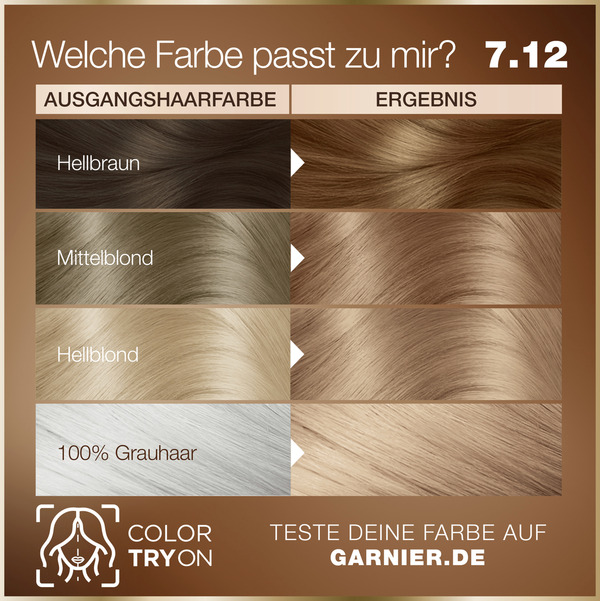 Bild 3 von Garnier GOOD dauerhafte Haarfarbe 7.12 Latte Macchiato Braun
