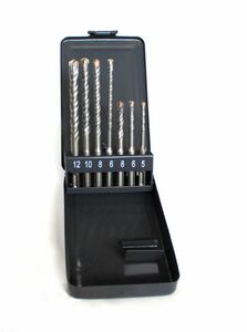 Vago-Tools Bohrer SDS Plus 7 tlg Set doppelter Wendel+ Kreuz Quadro