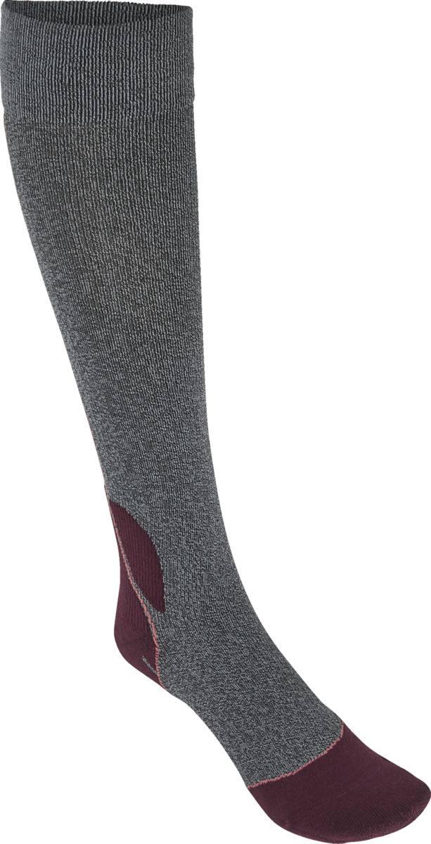 Bild 1 von IDEENWELT Sport-Kompressions-Kniestrümpfe Gr. 35/38 grau/bordeaux