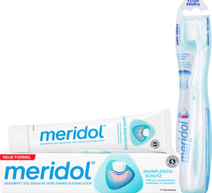 meridol Zahnbürste sanft + Zahnpasta